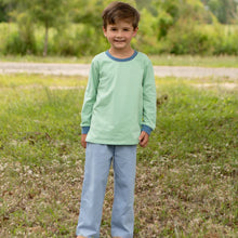 Load image into Gallery viewer, Thomas Pant Set - Sage &amp; Dusty Blue
