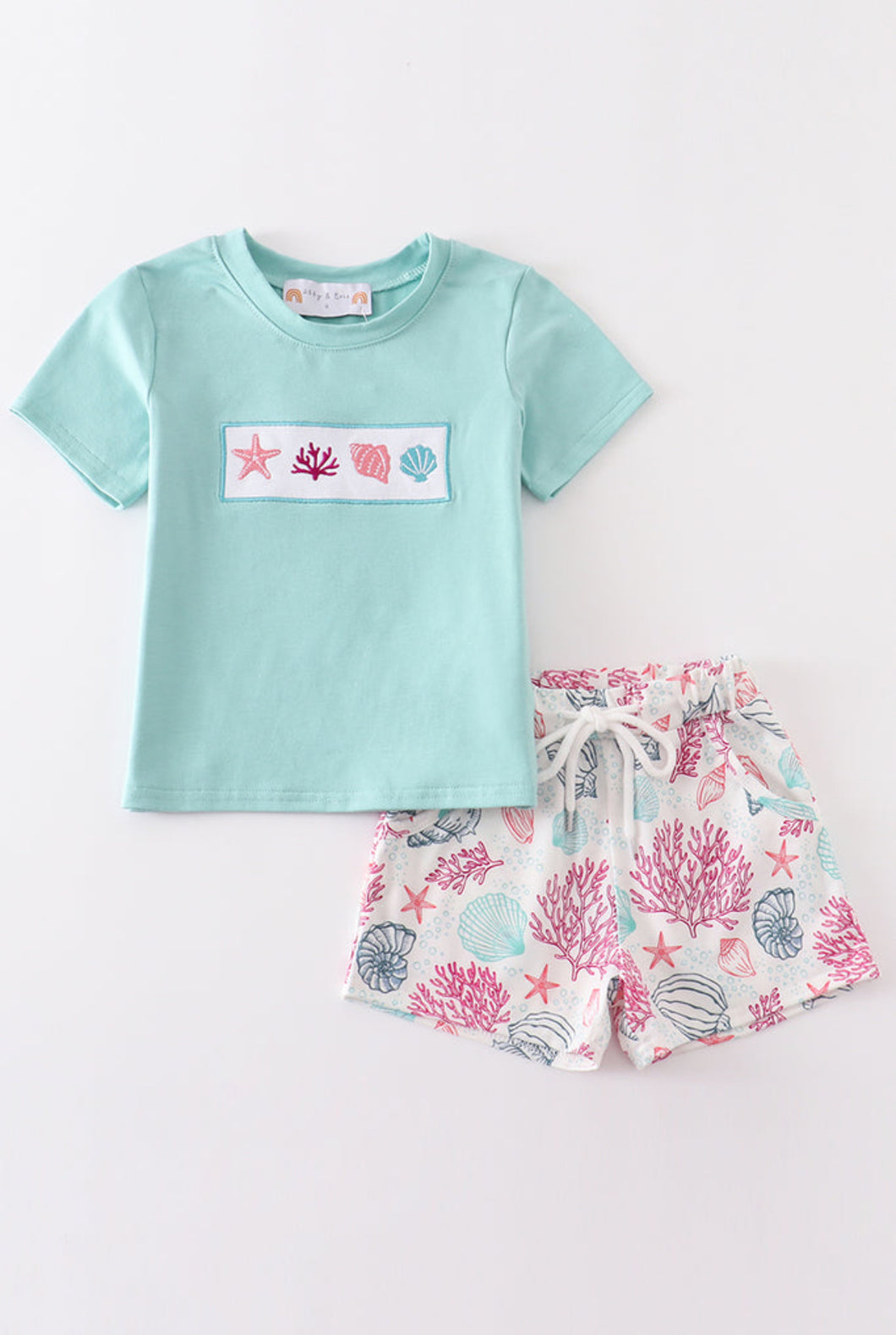 Mint Shell Short Set