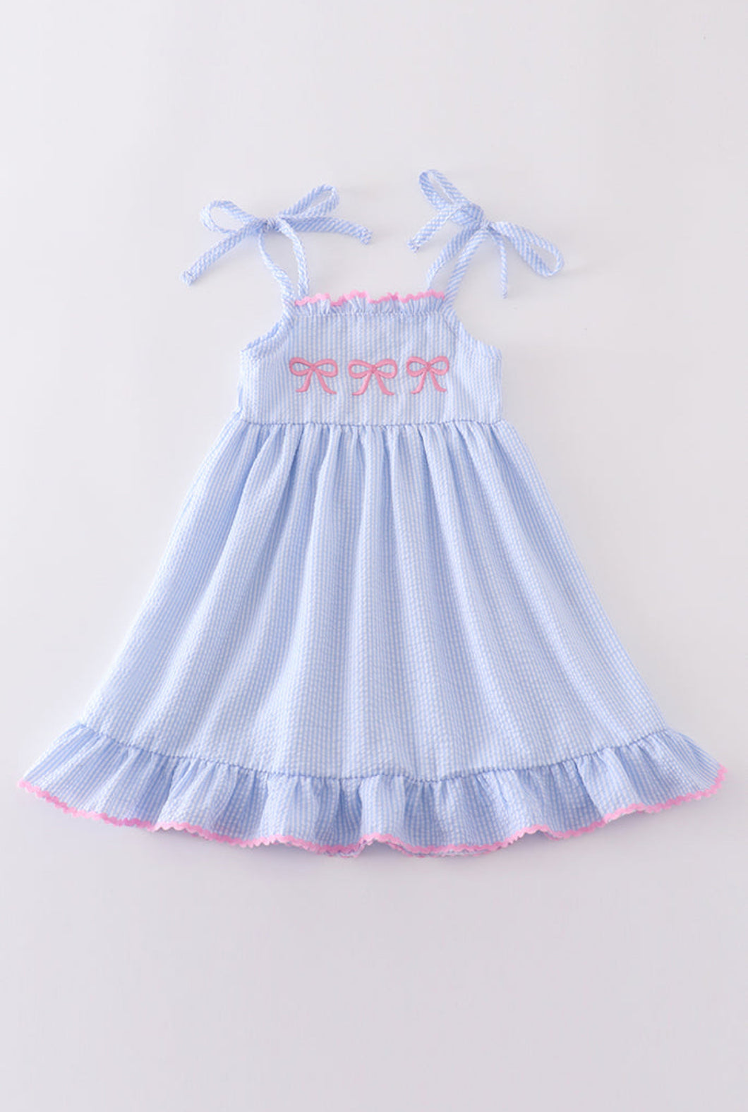 Seersucker Bow Dress