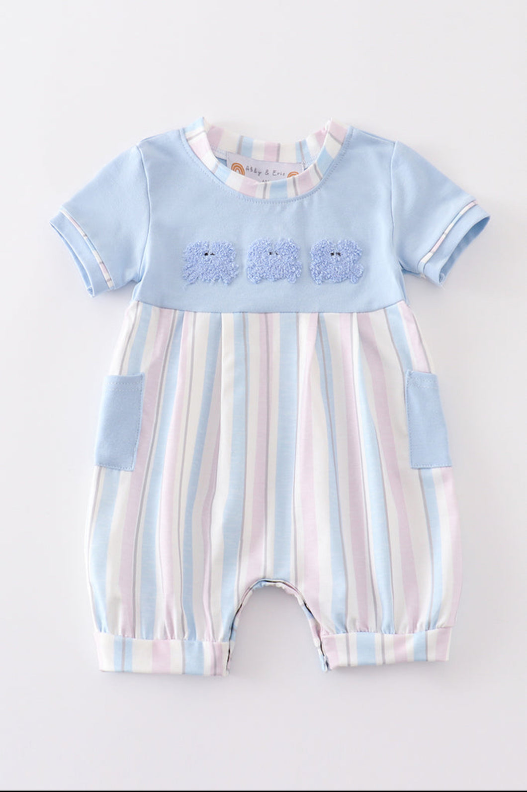 Crab Stripe Shortie Romper