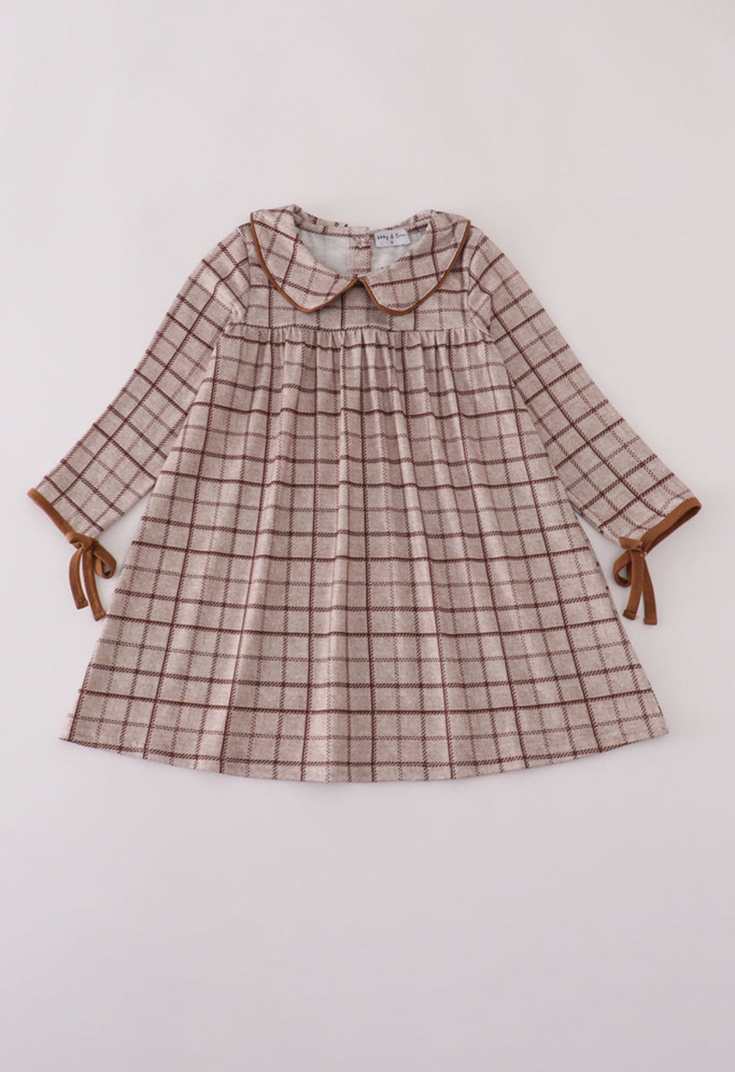 Brown Plaid Dress