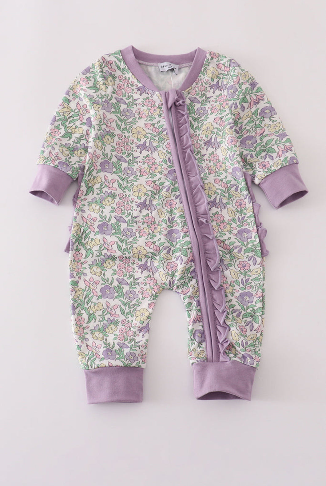 Purple Floral Romper