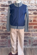 Load image into Gallery viewer, Joshy Sweater/Jacket - Navy/Grey
