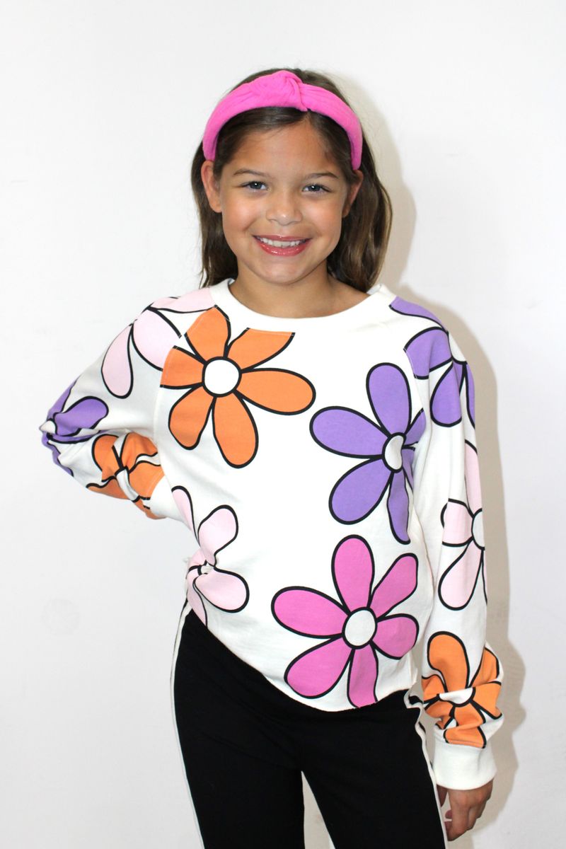 Retro Flower Sweatshirt