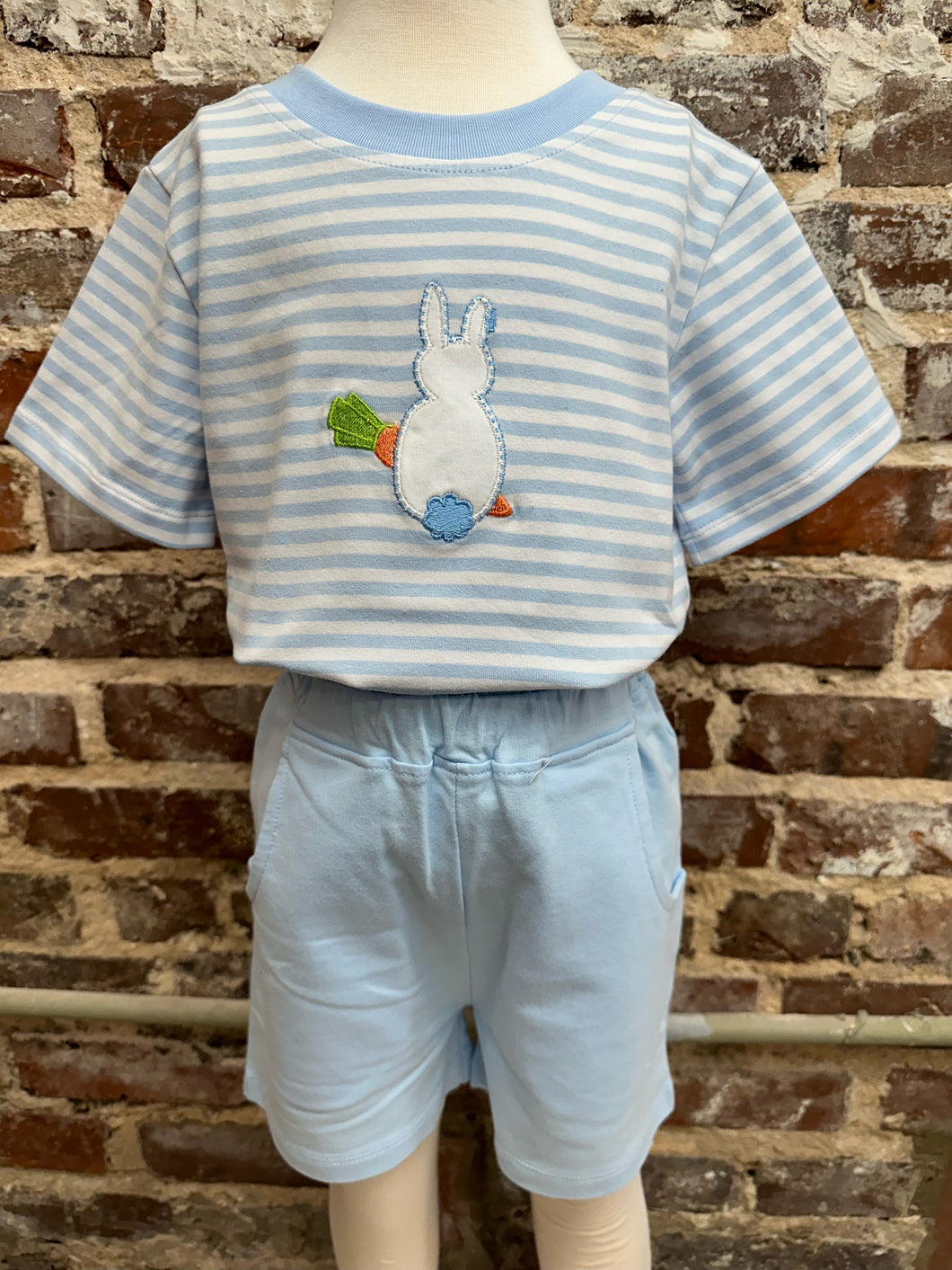 Bunny Applique Boy Short Set