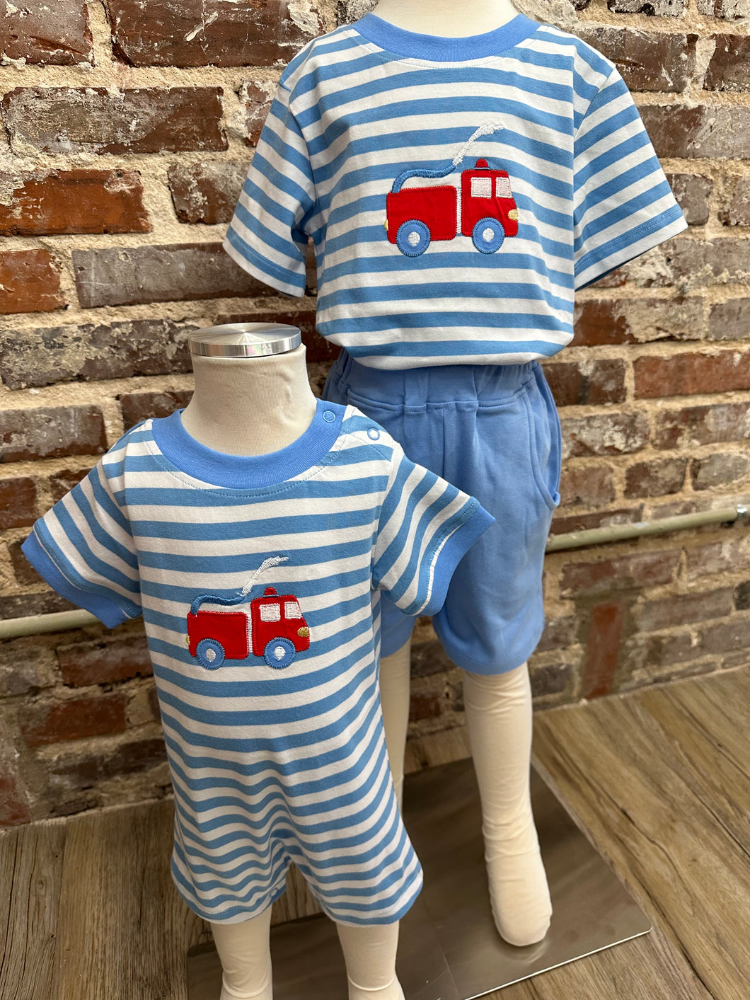 Firetruck Boys Romper