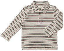 Load image into Gallery viewer, Midway Polo - Grey/Brown/Black Stripe
