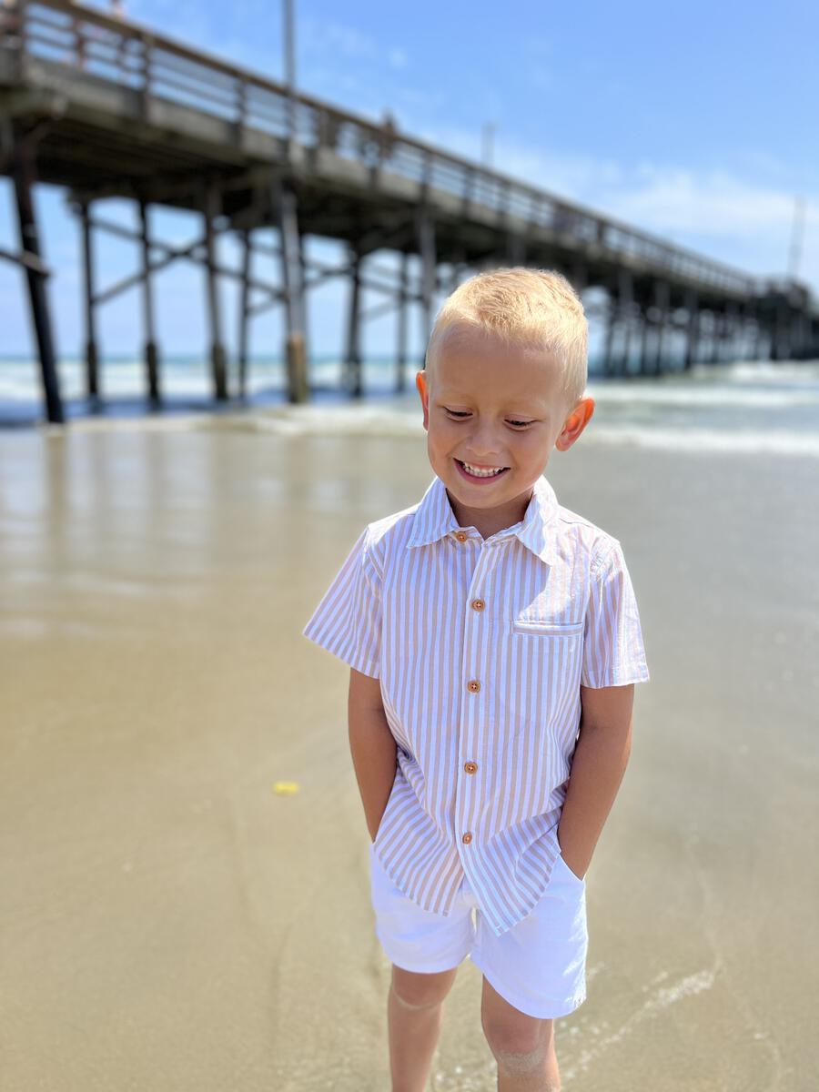 Newport Beige Button Up Shirt