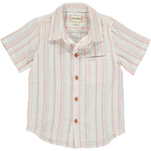 Load image into Gallery viewer, Newport Pink &amp; Cream Stripe Button Up
