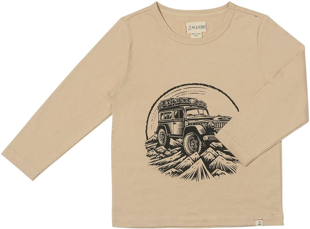 Cherokee Tan Jeep Tee