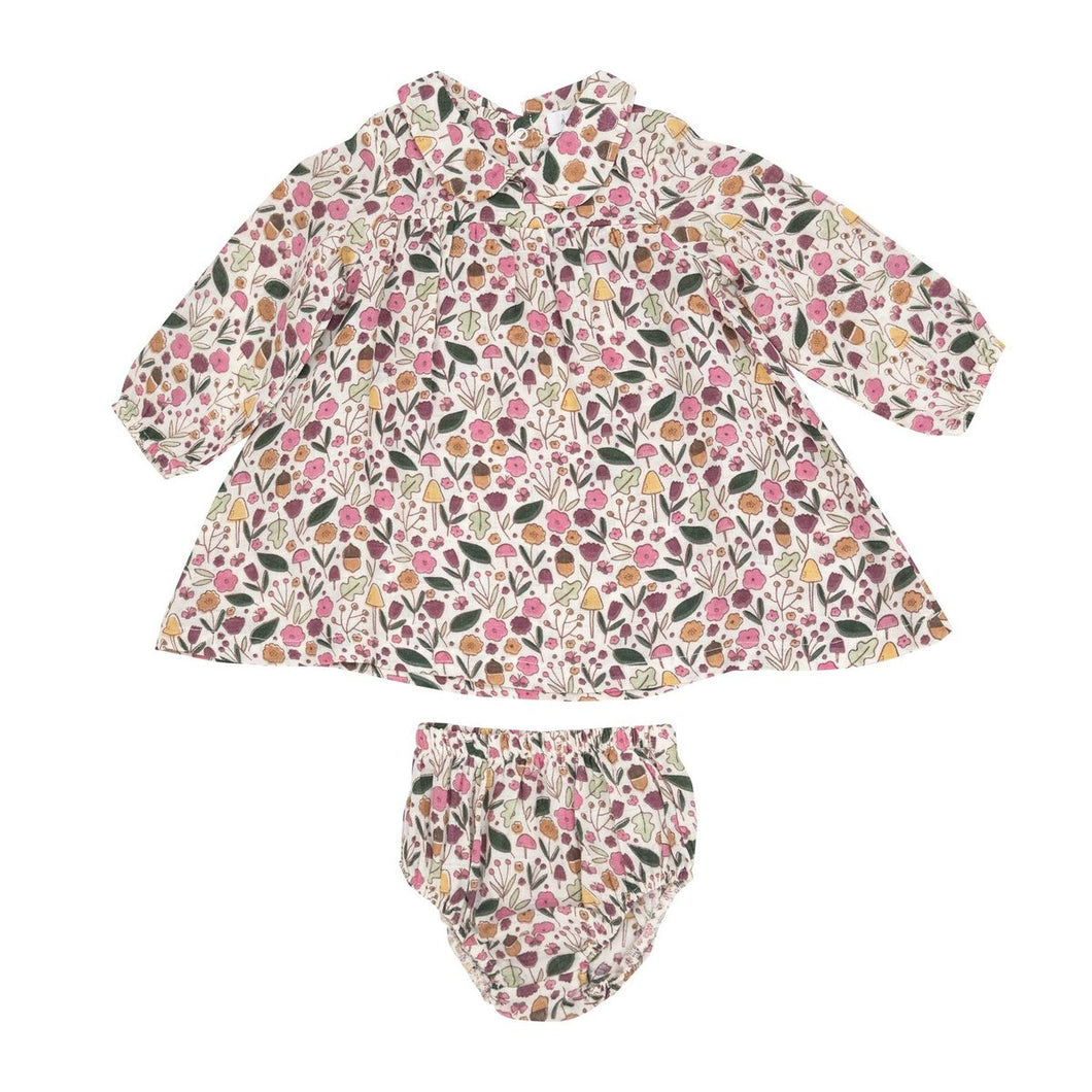 Acorn Floral Dress + Diaper Cover