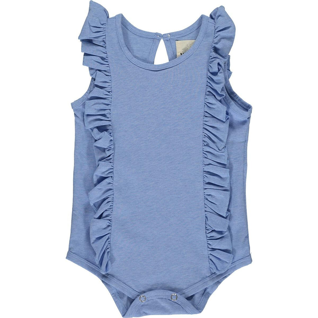 Ruffle Onesie - Blue