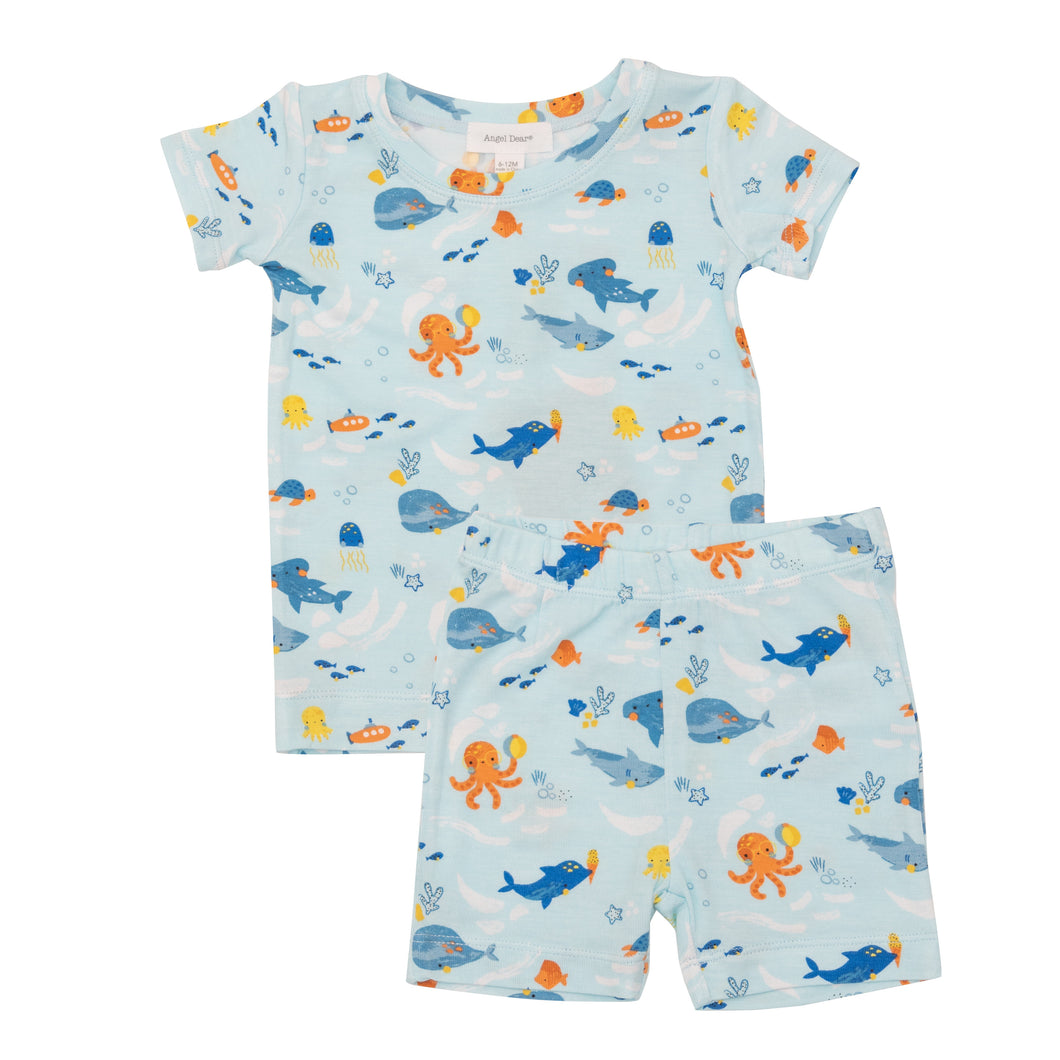 Playful Sealife Loungewear Short Set